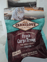 CARNILOVE FRESH Carpe et Truite pour chat adulte stérilisé-e4b33081a471e6b58721d77936530733